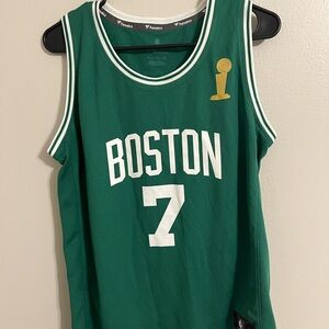 Men's Jaylen Brown Boston Celtics Fanatics 100%Polyester NBA Jersey Youth XL